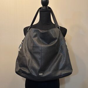 Thirty-One‎ Fashion Games City Charcoal Snake Hobo Shoulder Bag